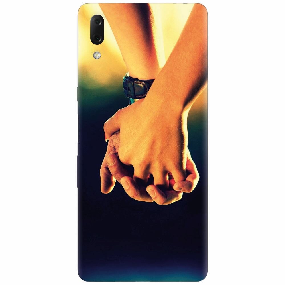 Husa silicon pentru Sony Xperia L3, Couple Holding Hands
