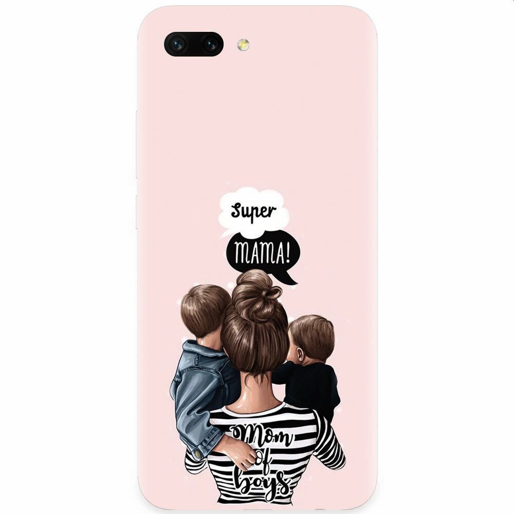 Husa silicon pentru Honor 10, Mom Of Boys