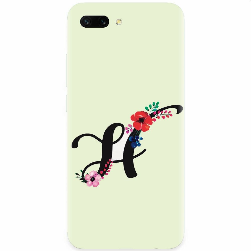 Husa silicon pentru Honor 10, Litera H