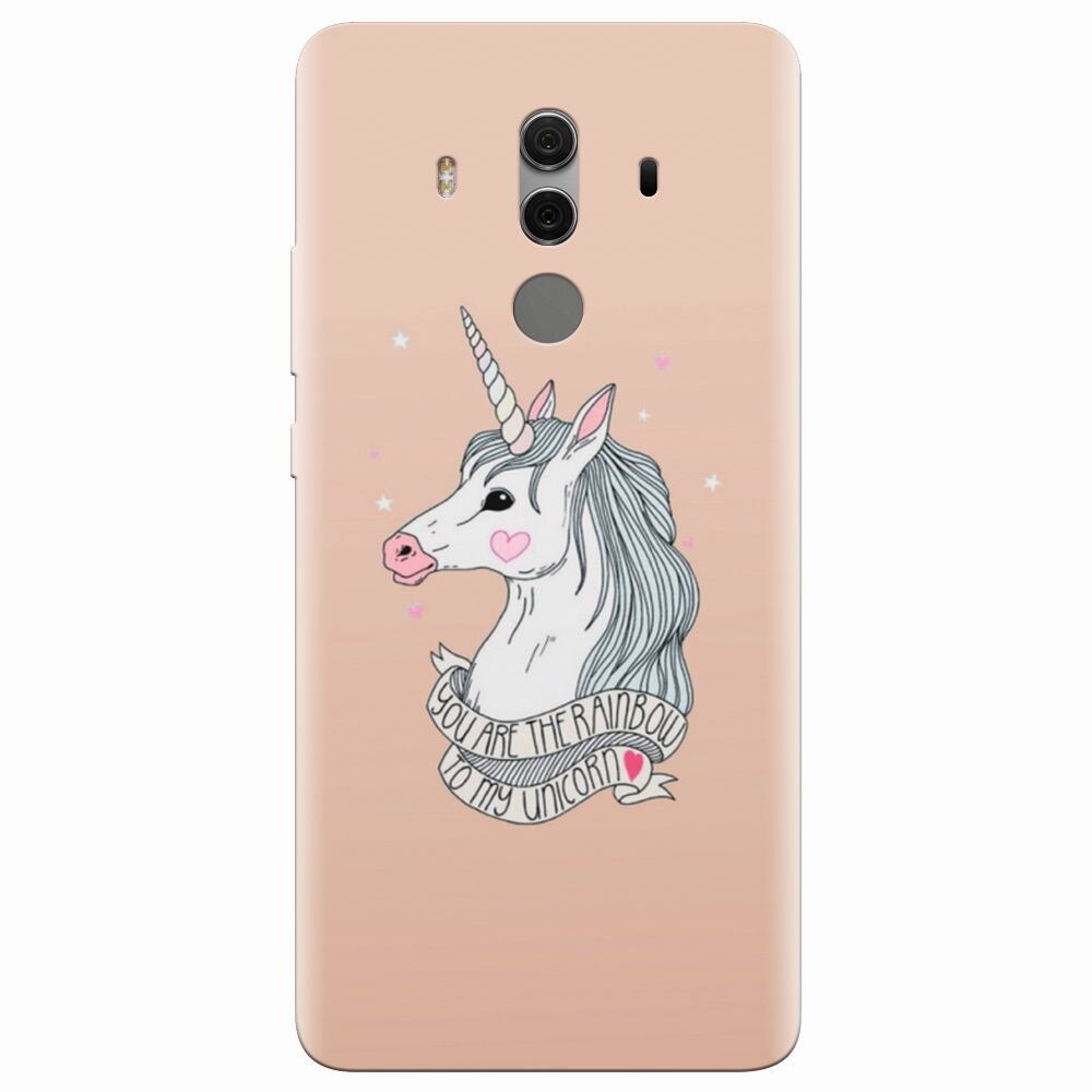 Husa silicon pentru Huawei Mate 10 Pro, Cute Rose Gold