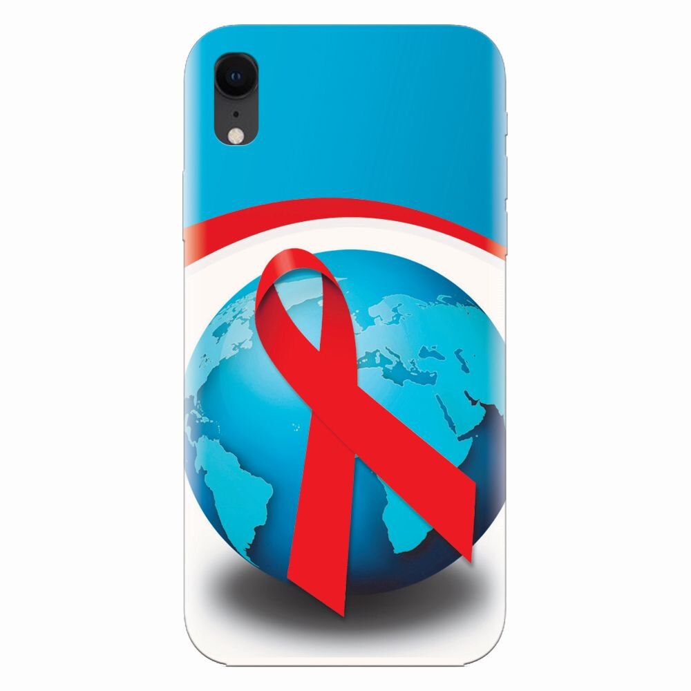 Husa silicon pentru Apple Iphone XR, World Aids Day