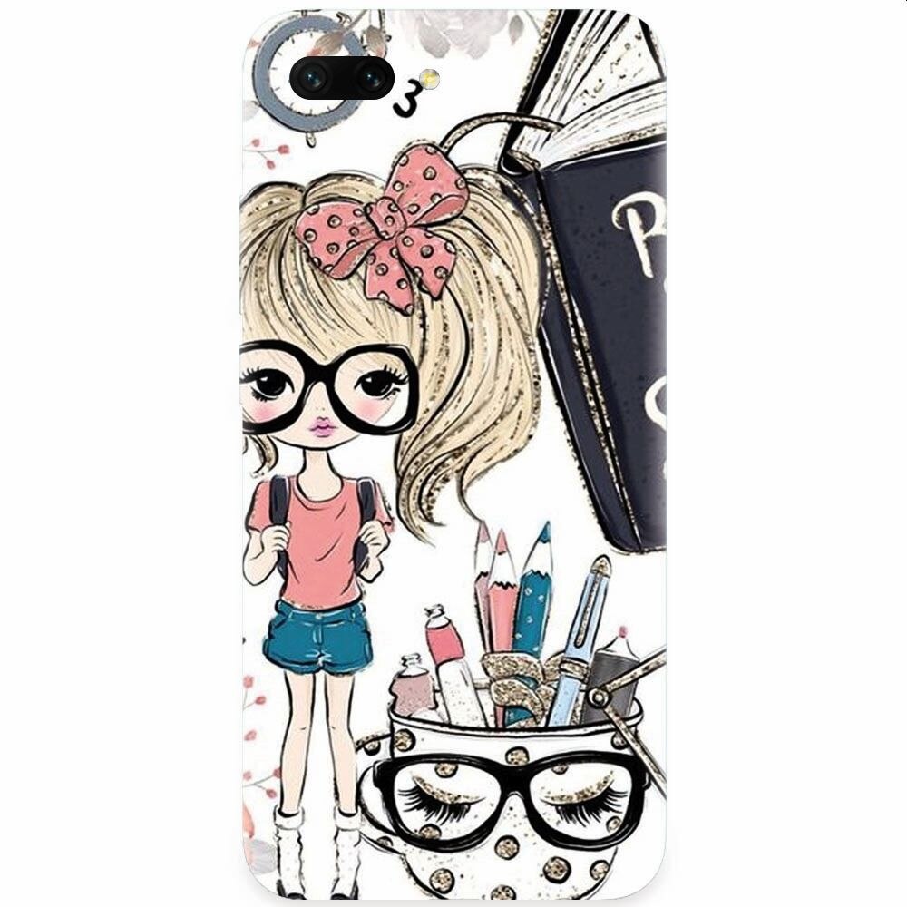 Husa silicon pentru Honor 10, School Girl