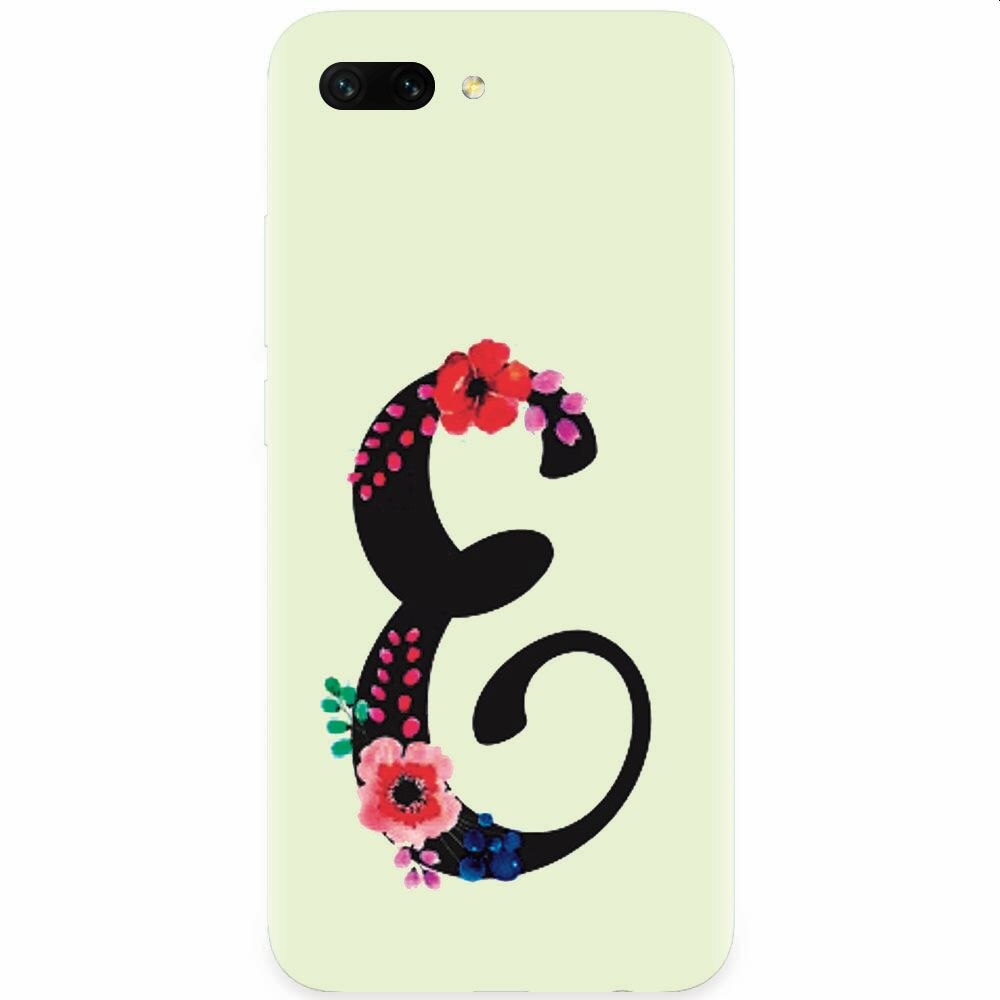 Husa silicon pentru Honor 10, Litera E