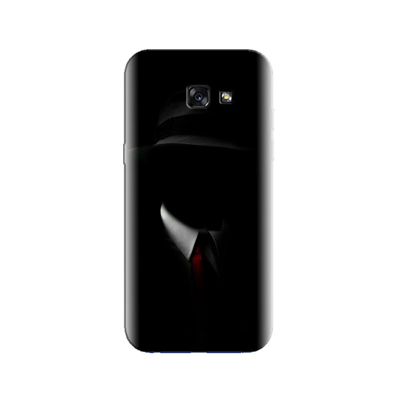 Husa Samsung A3 2017 Shadow Man Black Suit Hat Red Tie