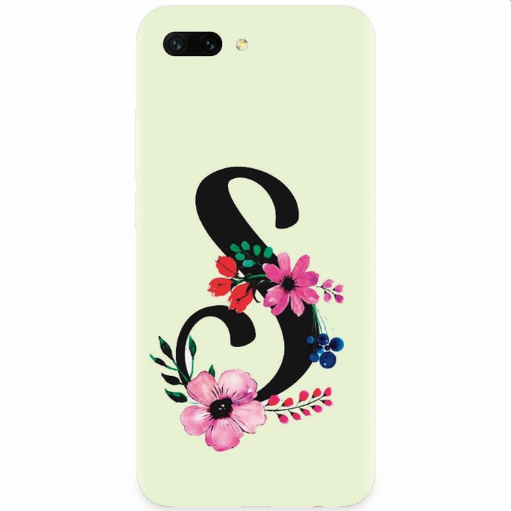 Силиконов кейс съвместим с Honor 10, буква S