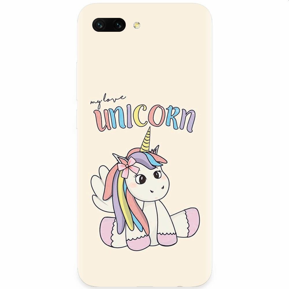 Husa silicon pentru Honor 10, My Love Unicorn