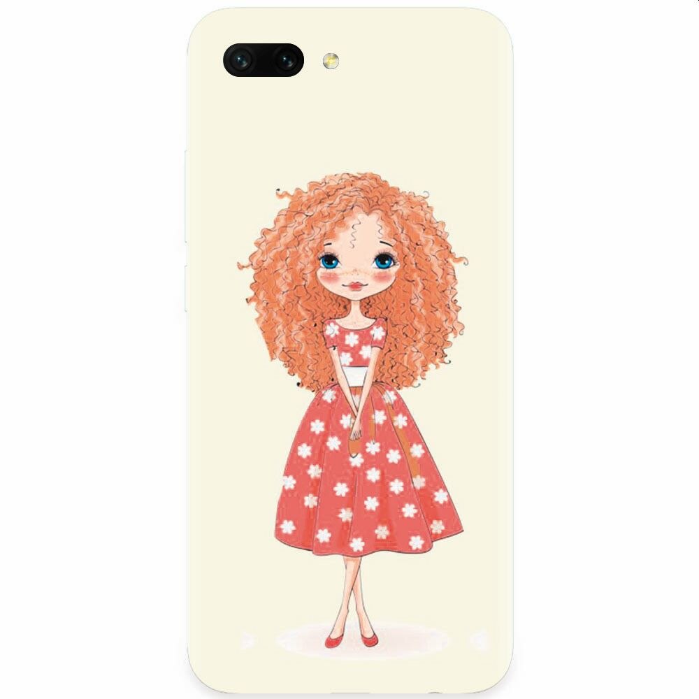 Husa silicon pentru Honor 10, Sweet Little Girl