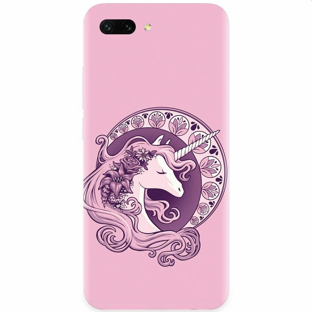 Husa silicon pentru Honor 10, Purple Unicorn