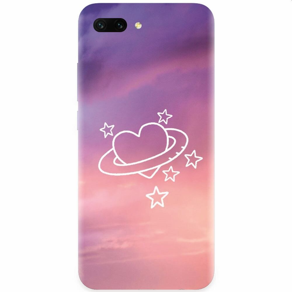 Husa silicon pentru Honor 10, Galaxy Heart