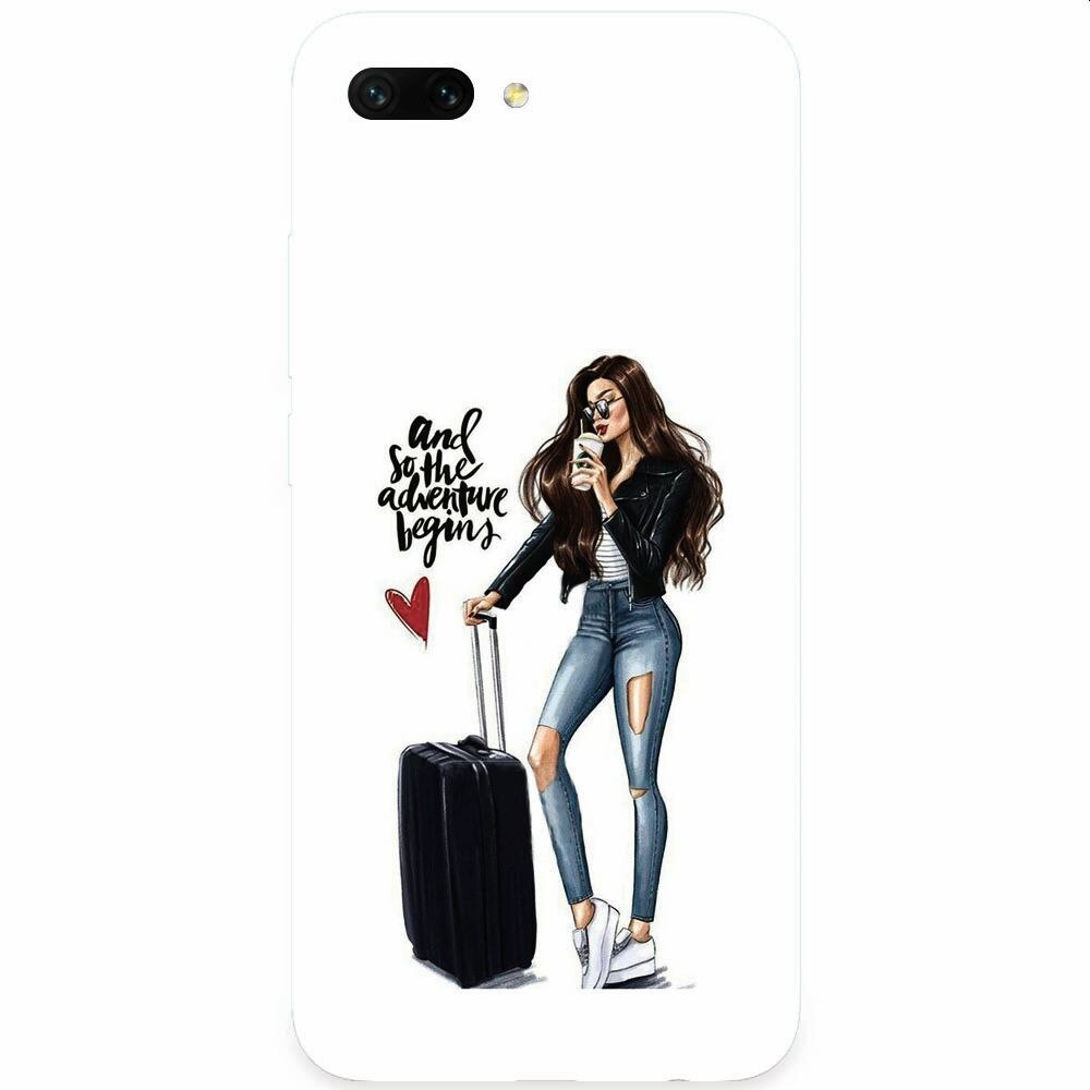 Husa silicon pentru Honor 10, And So The Adventure Begins