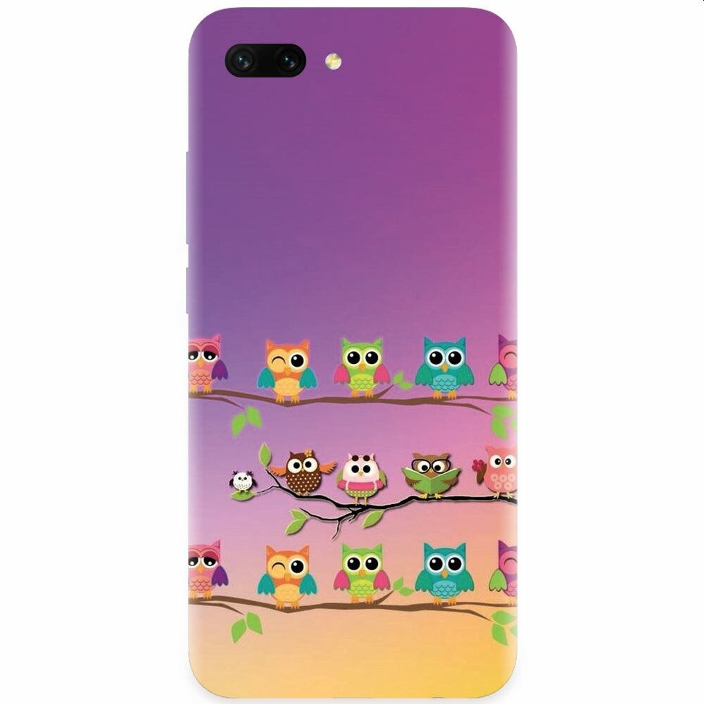 Husa silicon pentru Honor 10, Owls