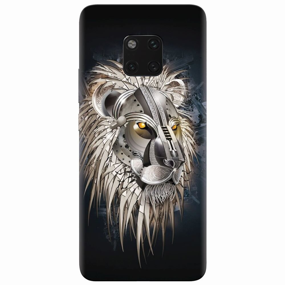 Husa silicon pentru Huawei Mate 20 Pro, Abstract Lion 001