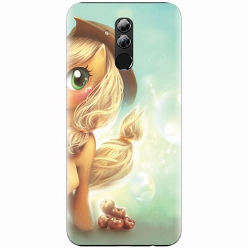 Husa silicon pentru Huawei Mate 20 Lite, Applejack Pony Cute K Husa silicon pentru Huawei Mate 20 Lite, Applejack Pony Cute K
