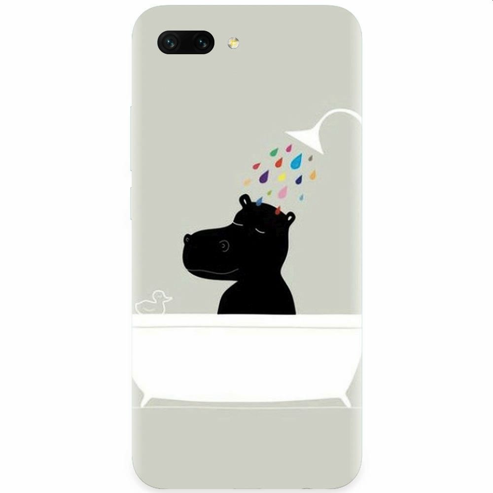 Husa silicon pentru Honor 10, Hippo Bath