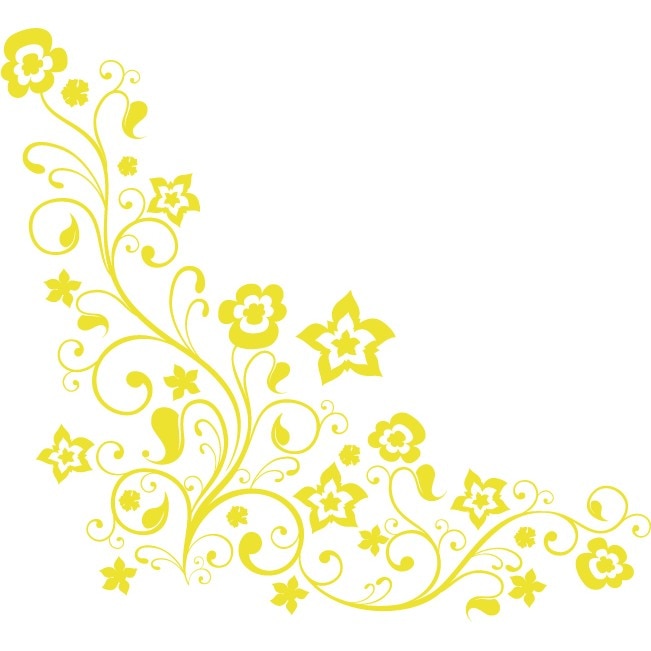 Flori e x otice - Sticker Decorativ - Lemon - 83 x 90 cm