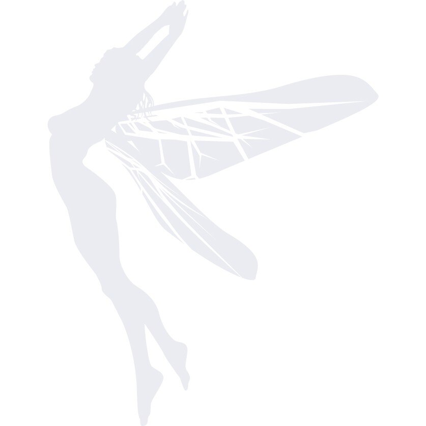 Zana dansatoare - Sticker Decorativ - Alb polar - 83 x 55 cm