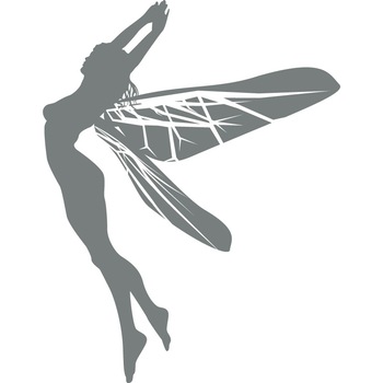 Zana dansatoare - Sticker Decorativ - Gri Metal - 110 x 142 cm Zana dansatoare - Sticker Decorativ - Gri Metal - 110 x 142 cm