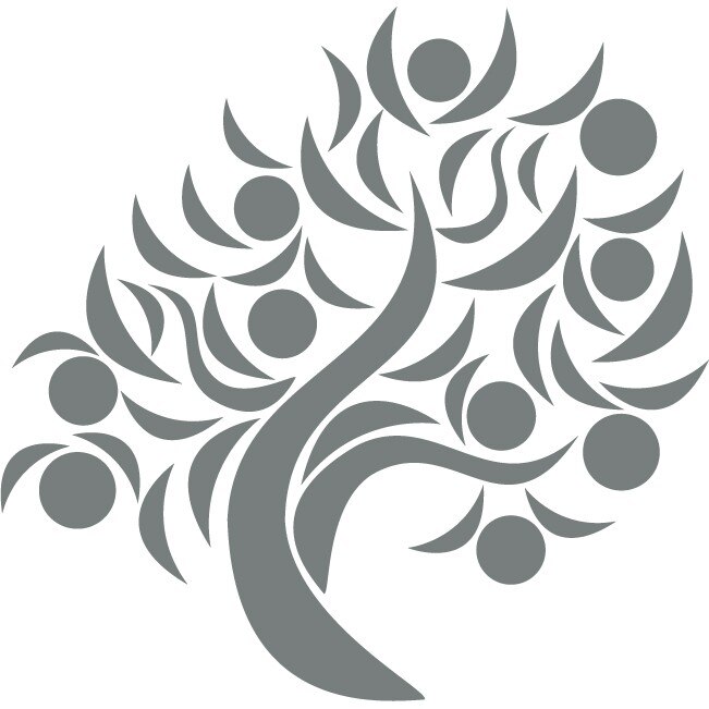 Pom fructifer - Sticker Decorativ - Gri Metal - 84 x 83 cm