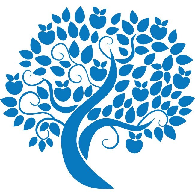 Mar abstract - Sticker Decorativ - Albastru - 117 x 110 cm