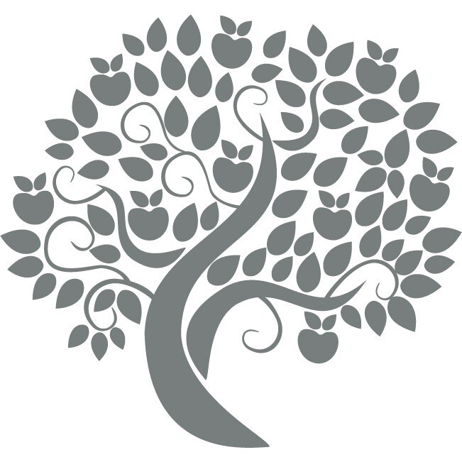 Mar abstract - Sticker Decorativ - Gri Metal - 117 x 110 cm