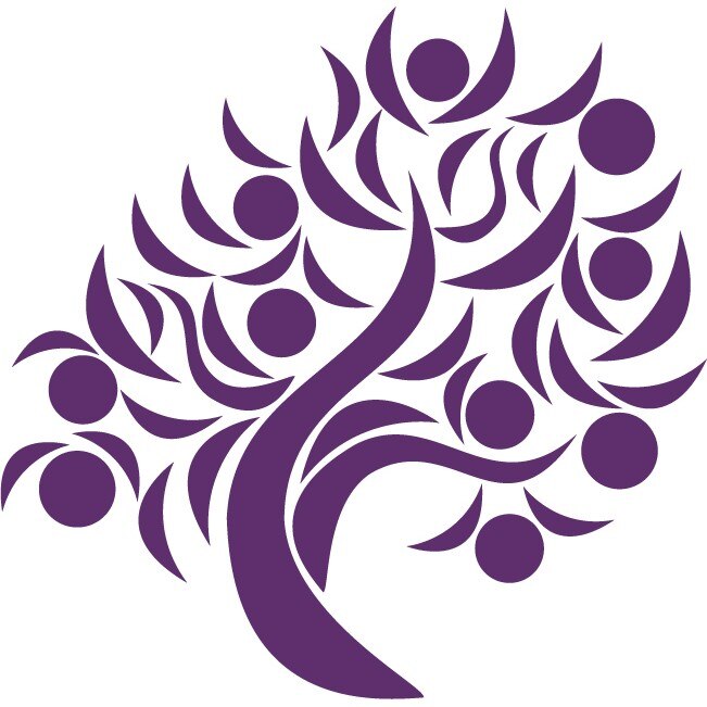 Pom fructifer - Sticker Decorativ - Indigo - 84 x 83 cm