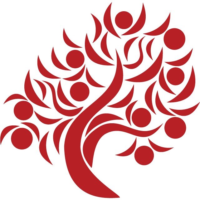 Pom fructifer - Sticker Decorativ - Rosu Cardinal - 112 x 110 cm