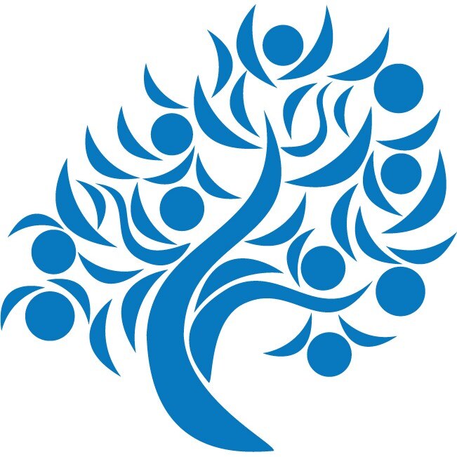 Pom fructifer - Sticker Decorativ - Albastru - 84 x 83 cm