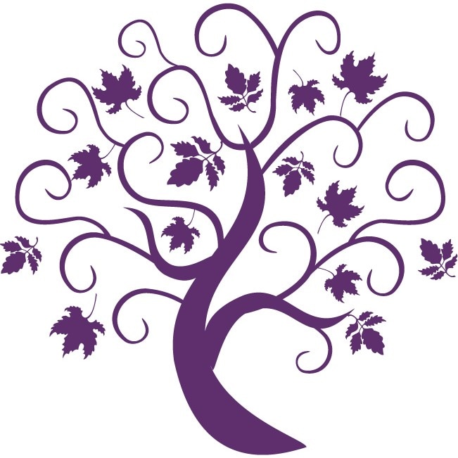 Toamna - Sticker Decorativ - Indigo - 110 x 111 cm