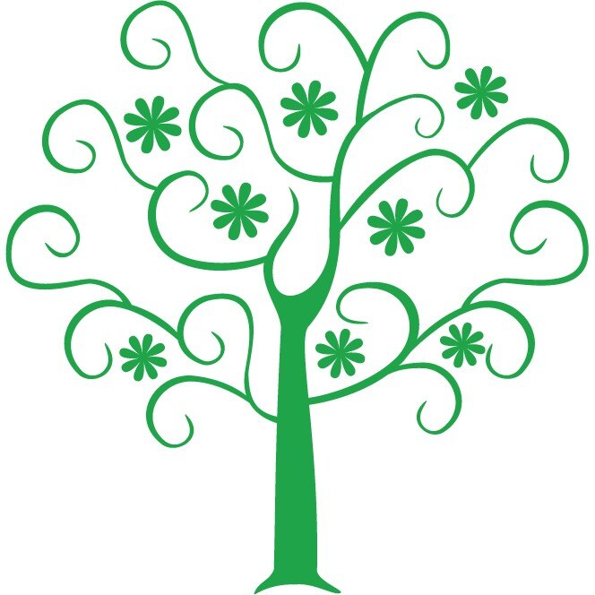 Primavara - Sticker Decorativ - Verde - 110 x 112 cm