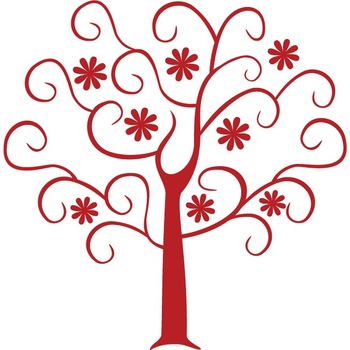 Primavara - Sticker Decorativ - Rosu Cardinal - 110 x 112 cm Primavara - Sticker Decorativ - Rosu Cardinal - 110 x 112 cm