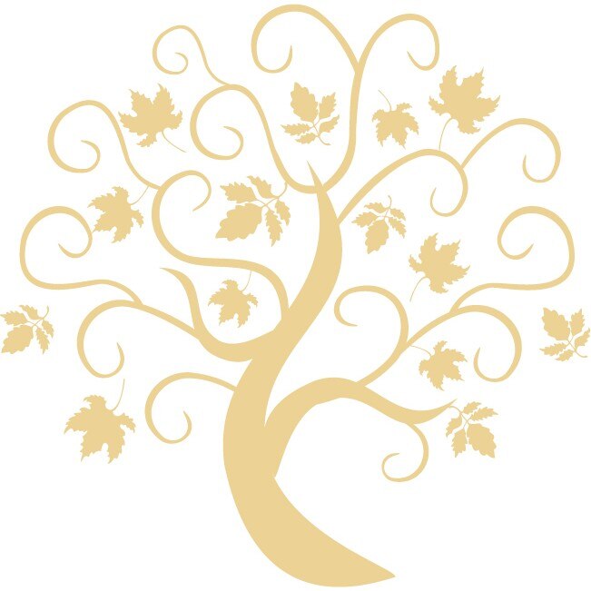 Toamna - Sticker Decorativ - Bej - 110 x 111 cm