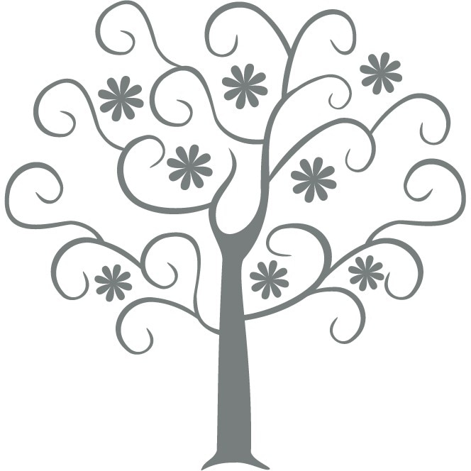 Primavara - Sticker Decorativ - Gri Metal - 83 x 84 cm