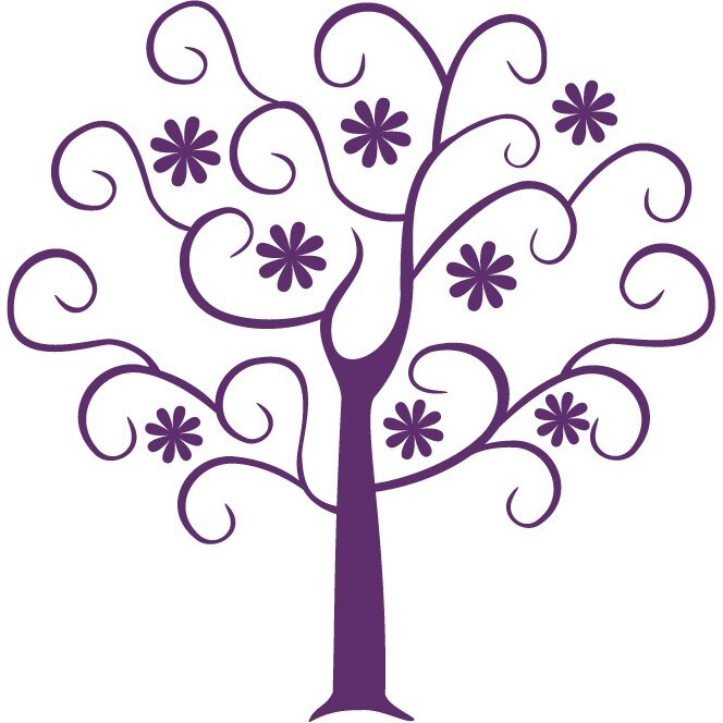 Primavara - Sticker Decorativ - Indigo - 110 x 112 cm