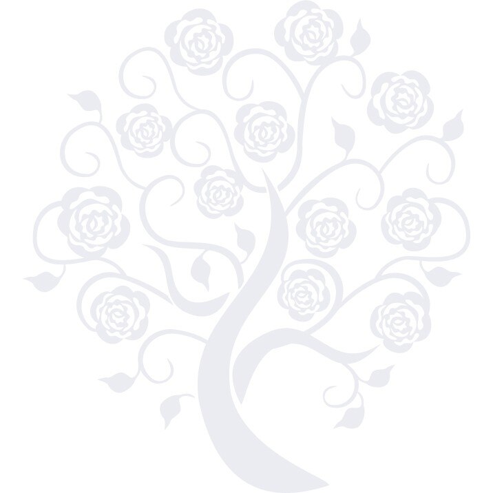 Copacul trandafirilor - Sticker Decorativ - Alb polar - 110 x 120 cm