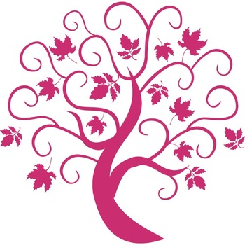 Toamna - Sticker Decorativ - Magenta - 83 x 83 cm Toamna - Sticker Decorativ - Magenta - 83 x 83 cm