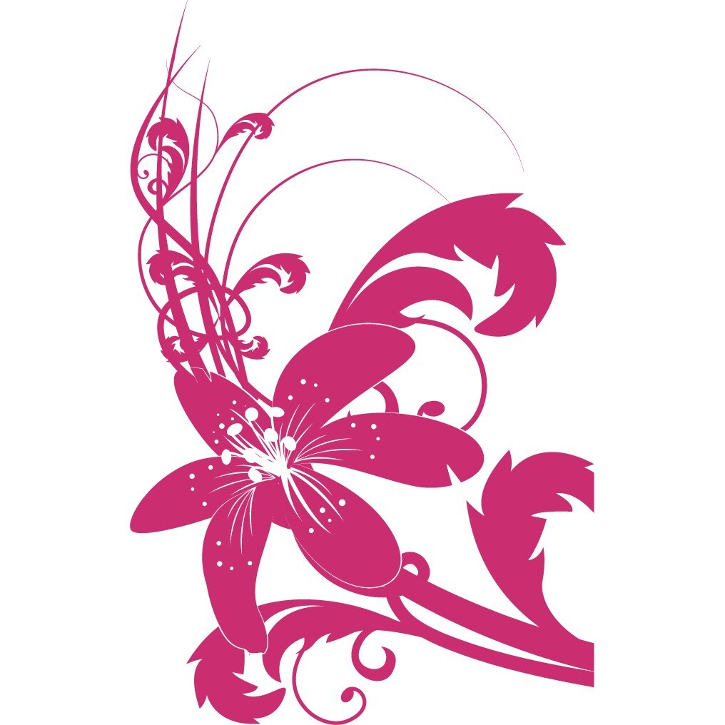 Crin - Sticker Decorativ - Magenta - 96 x 150 cm