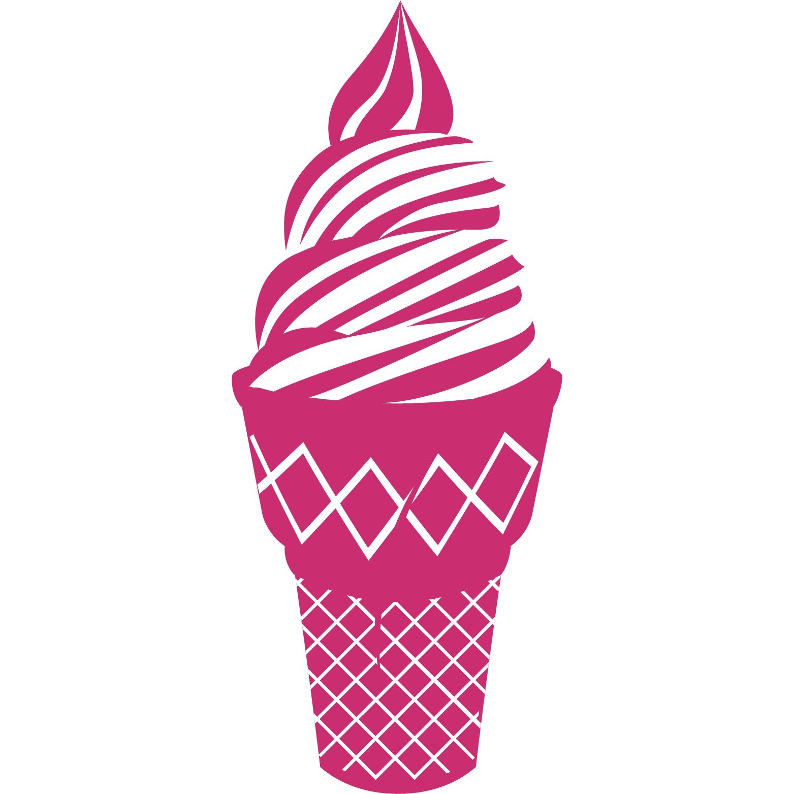 Inghetata - Sticker Decorativ - Magenta - 47 x 113 cm