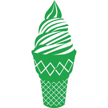 Inghetata - Sticker Decorativ - Verde - 63 x 150 cm Inghetata - Sticker Decorativ - Verde - 63 x 150 cm