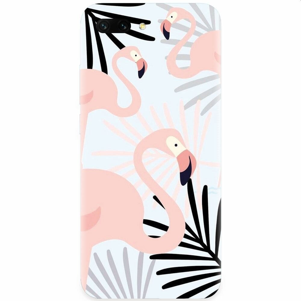 Husa silicon pentru Honor 10, Flamingo
