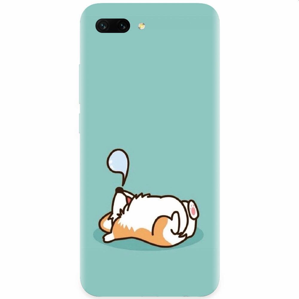 Husa silicon pentru Honor 10, Cute Corgi