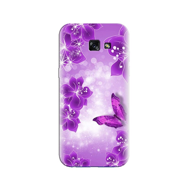 Husa Samsung A3 2017 Purple Butterfly
