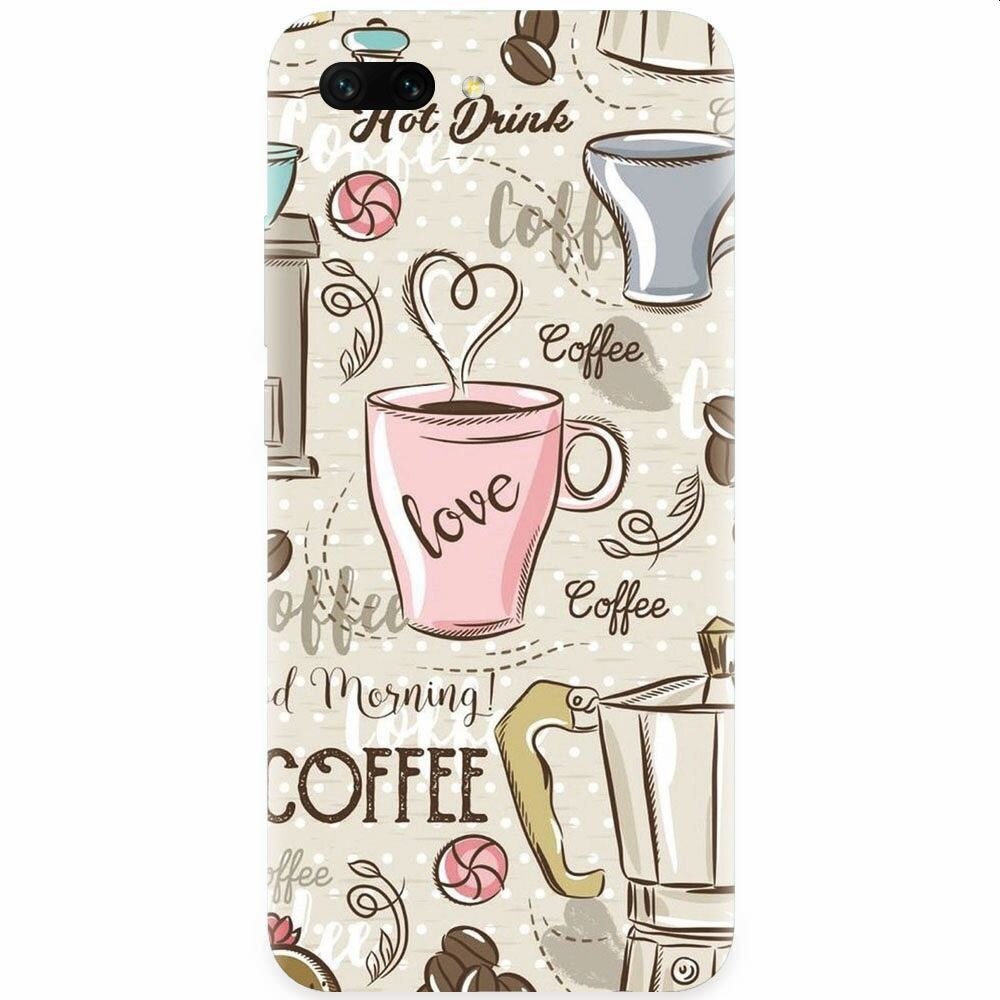 Husa silicon pentru Honor 10, Coffe And Donuts