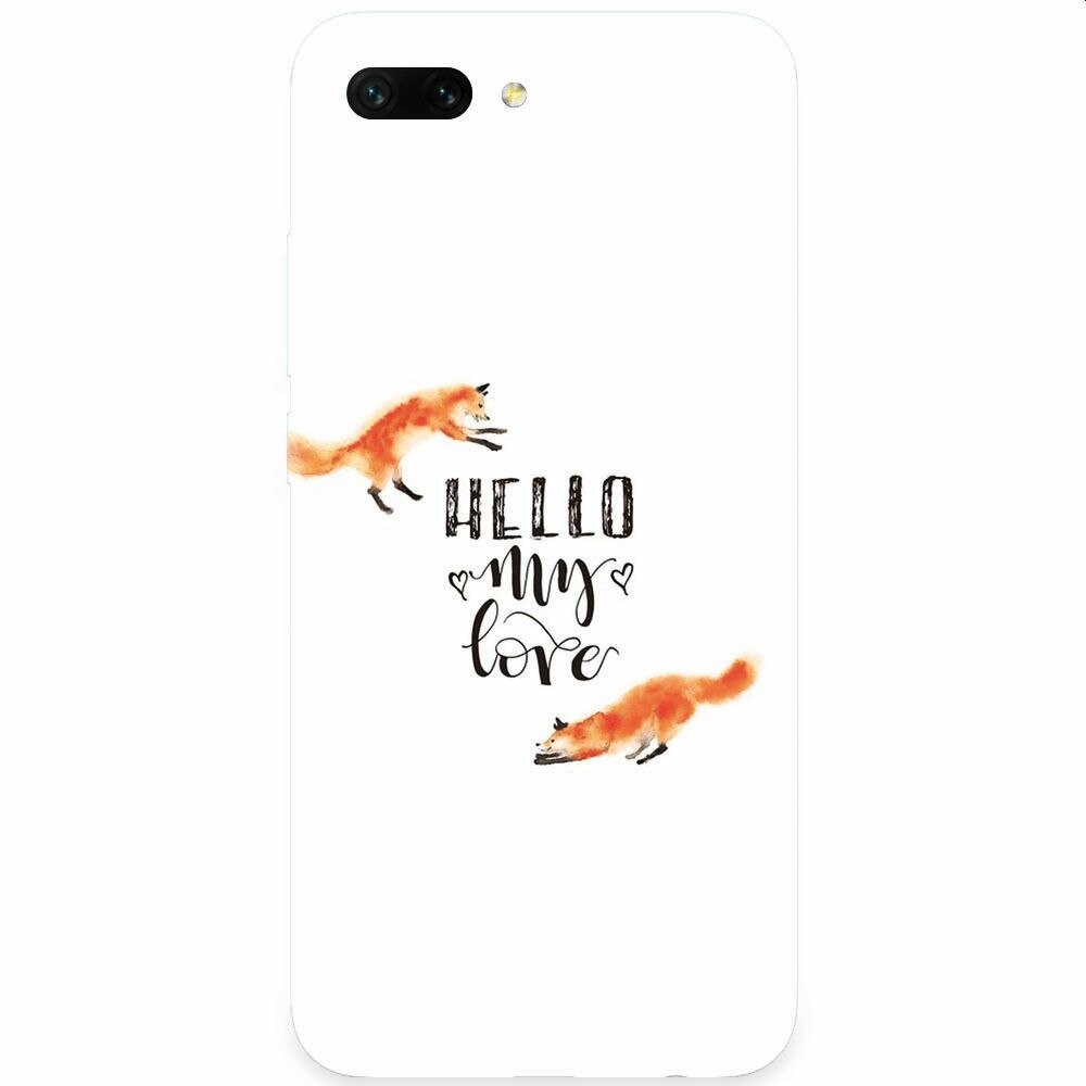 Husa silicon pentru Honor 10, Hello My Love