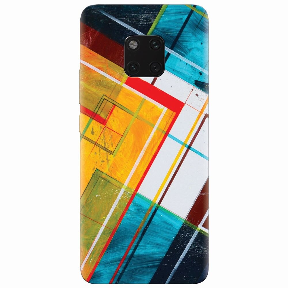 Husa silicon pentru Huawei Mate 20 Pro, Abstraction Color Shape