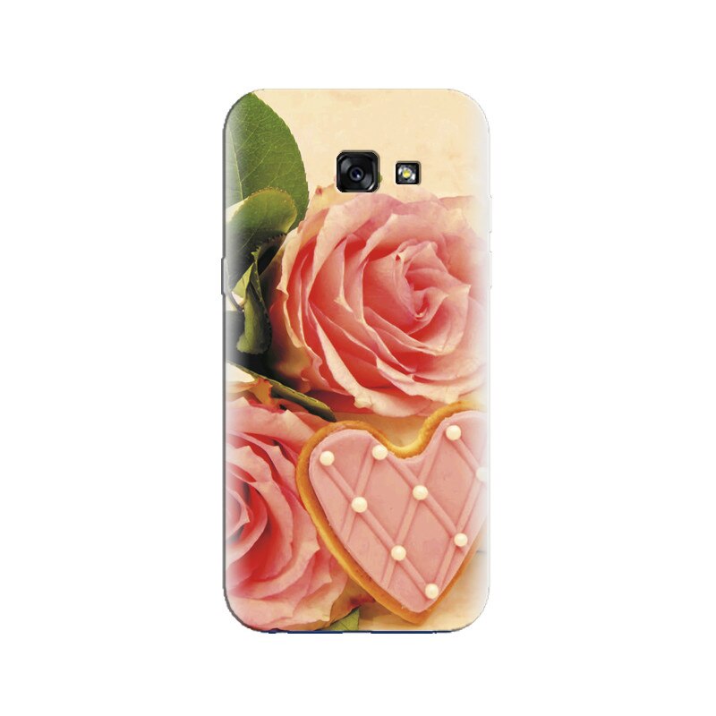 Husa Samsung A3 2017 Pink Roses And Delicious Heart