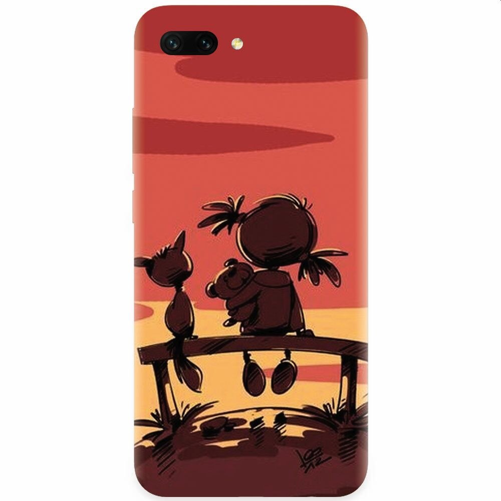 Husa silicon pentru Honor 10, Lovely Sunsets