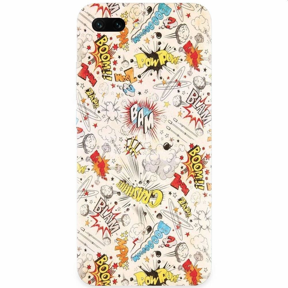 Husa silicon pentru Honor 10, Vintage Comic