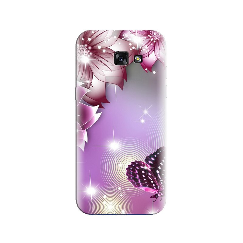 Husa Samsung A3 2017 Purple Butterfly Cellphone
