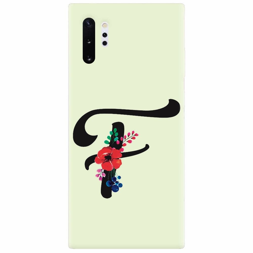 Husa silicon pentru Samsung Galaxy Note 10 Plus, Litera F