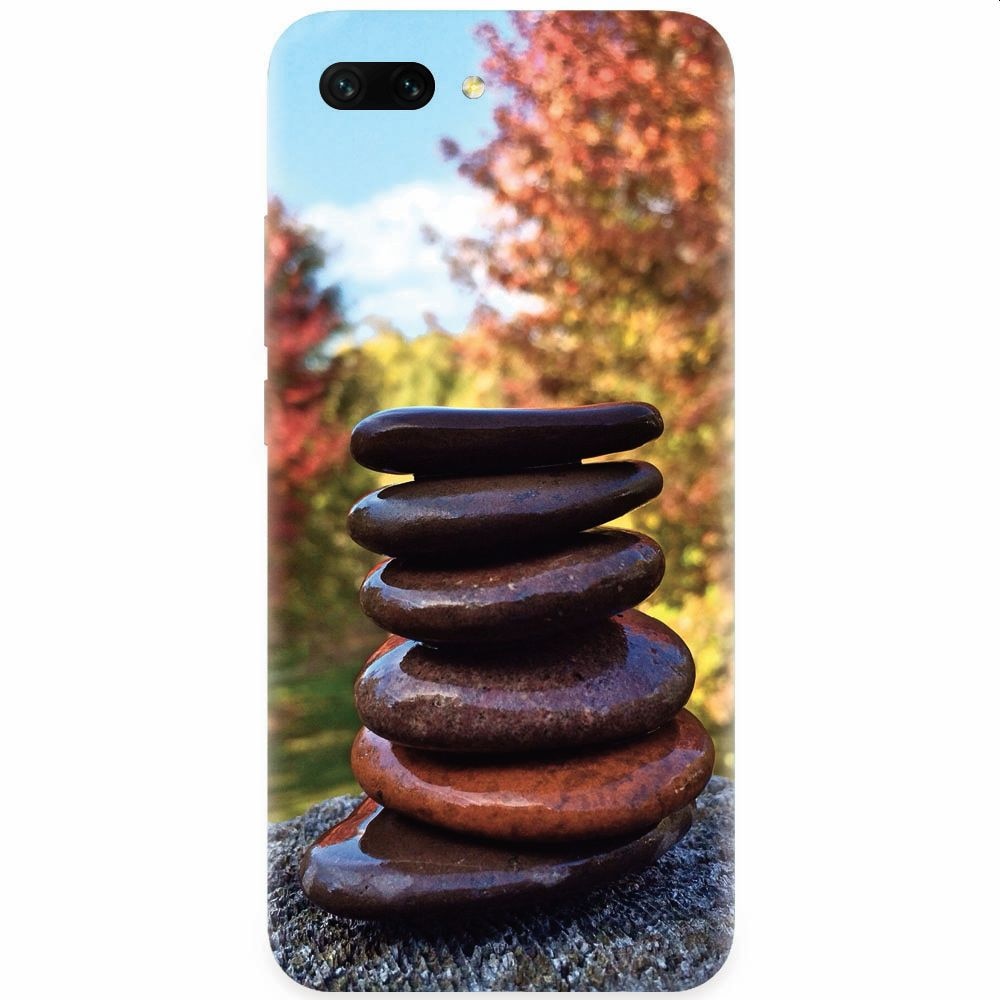 Husa silicon pentru Honor 10, Stacking Stones